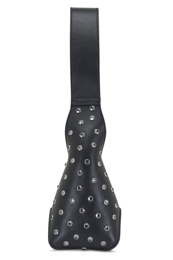 Jimmy Choo - Diamond Black Leather Crystal Hobo