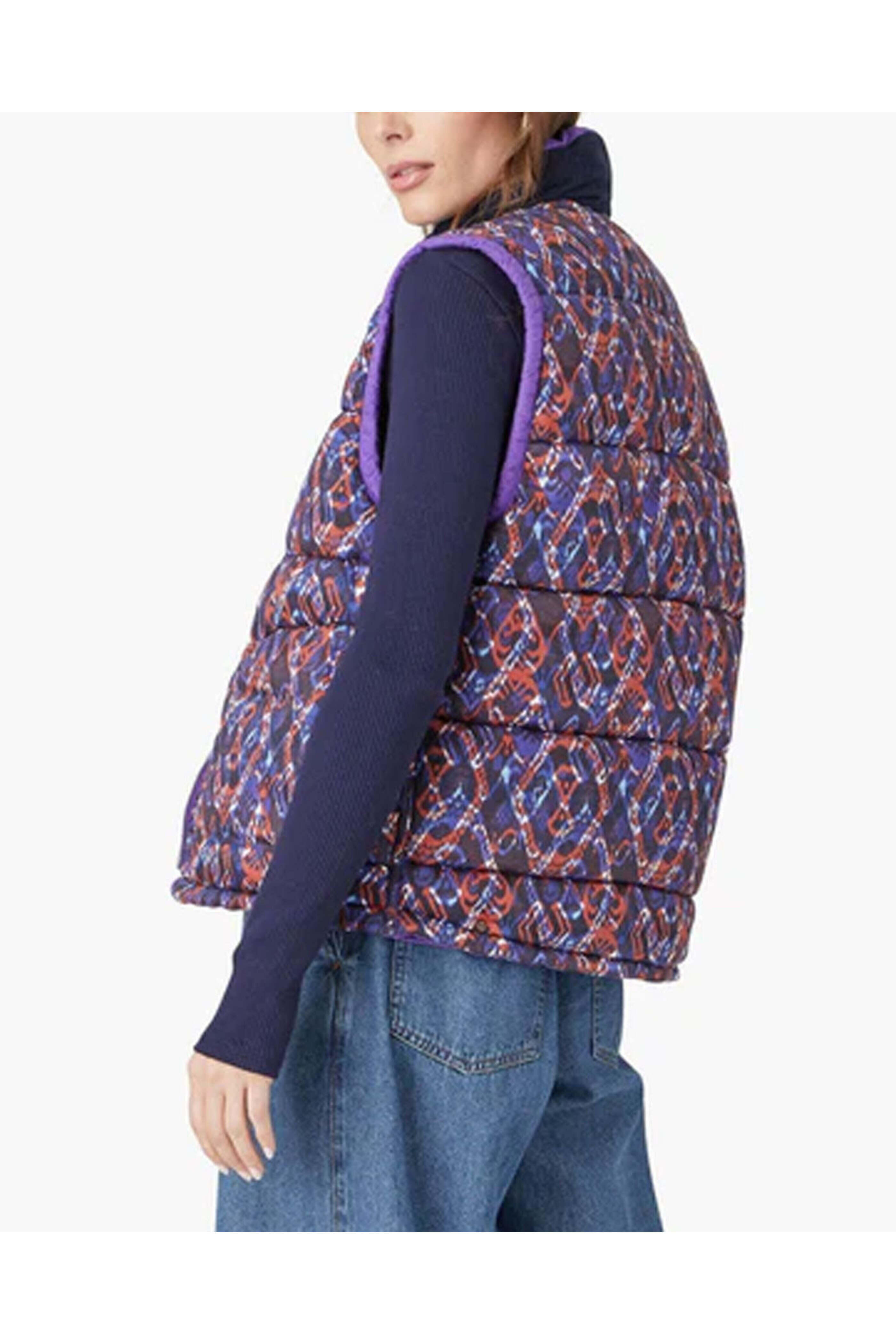 Xirena - Ikat Purple Reversible Hunter Puffer Vest