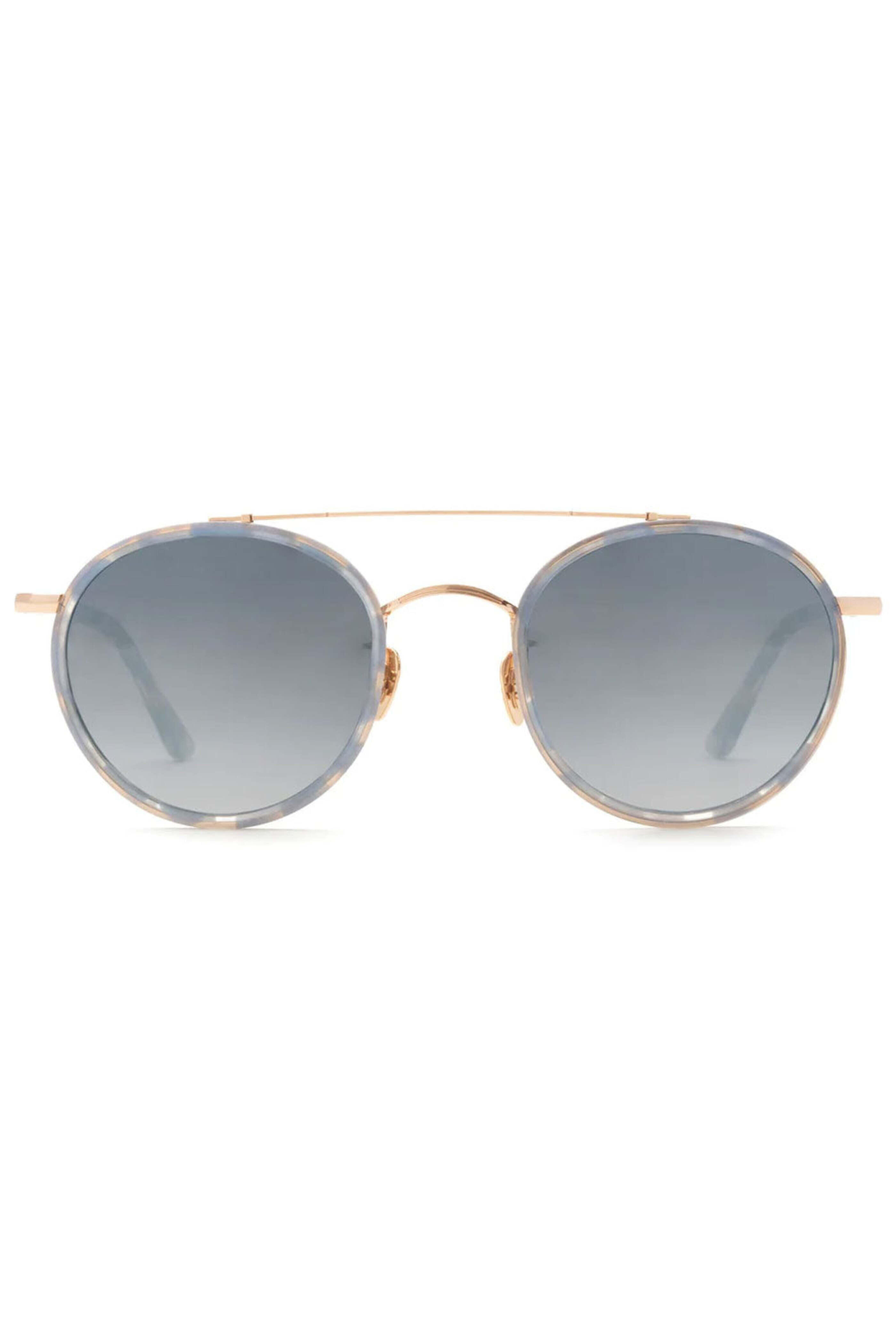Krewe - Porter Sunglasses in Titanium & Opaline Mirrored