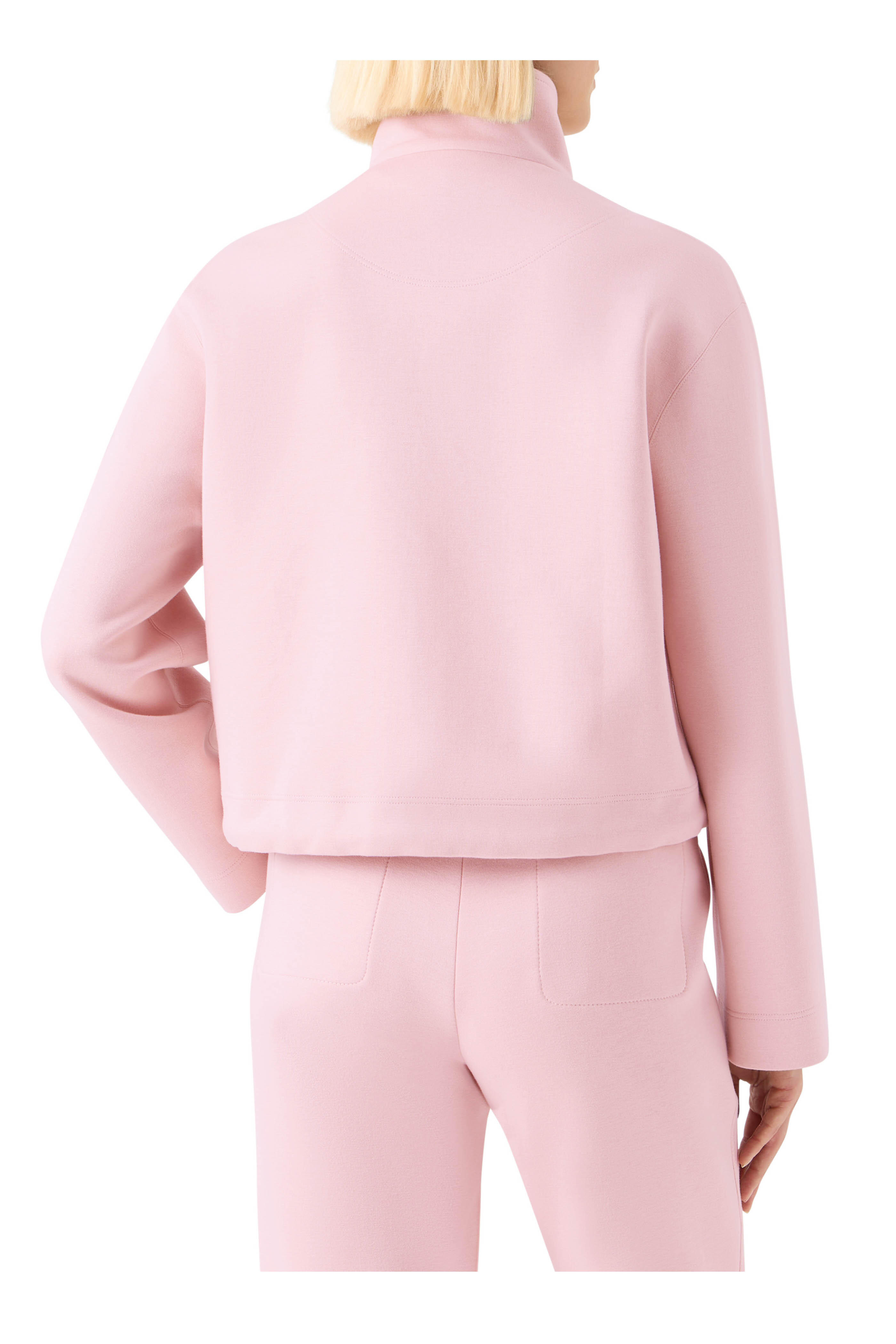 Akris Punto - Rose Relaxed Fit Cotton Sweatshirt Jacket