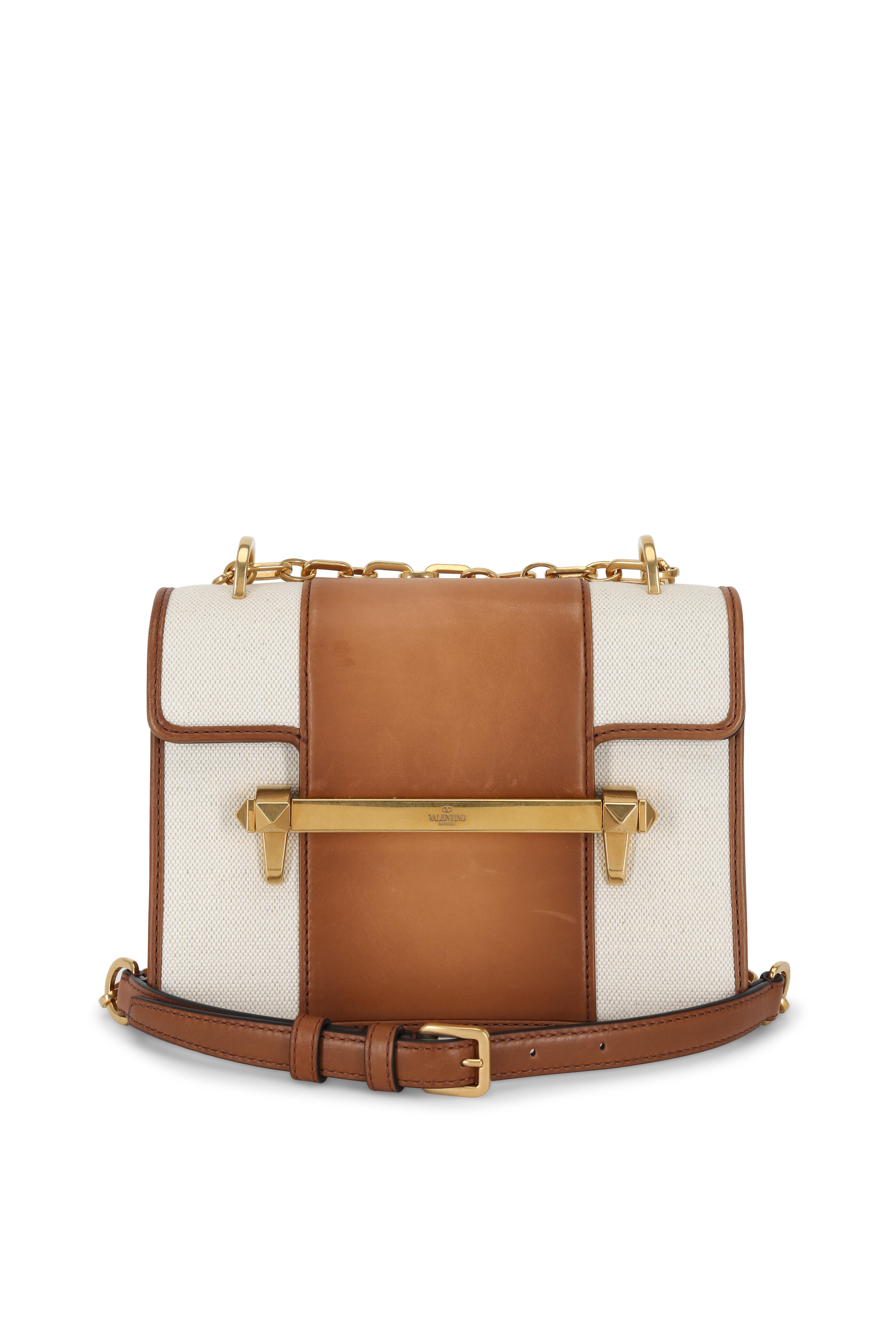 Valentino Garavani Loco VLOGO Flap Straw Shoulder Bag