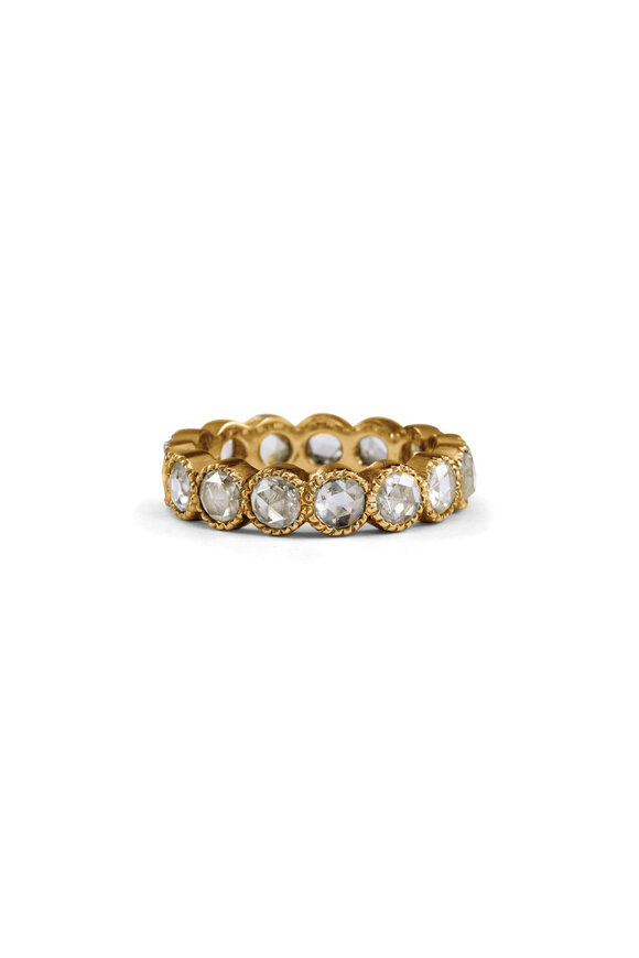 Sylva & Cie Diamond Bezel Band Ring