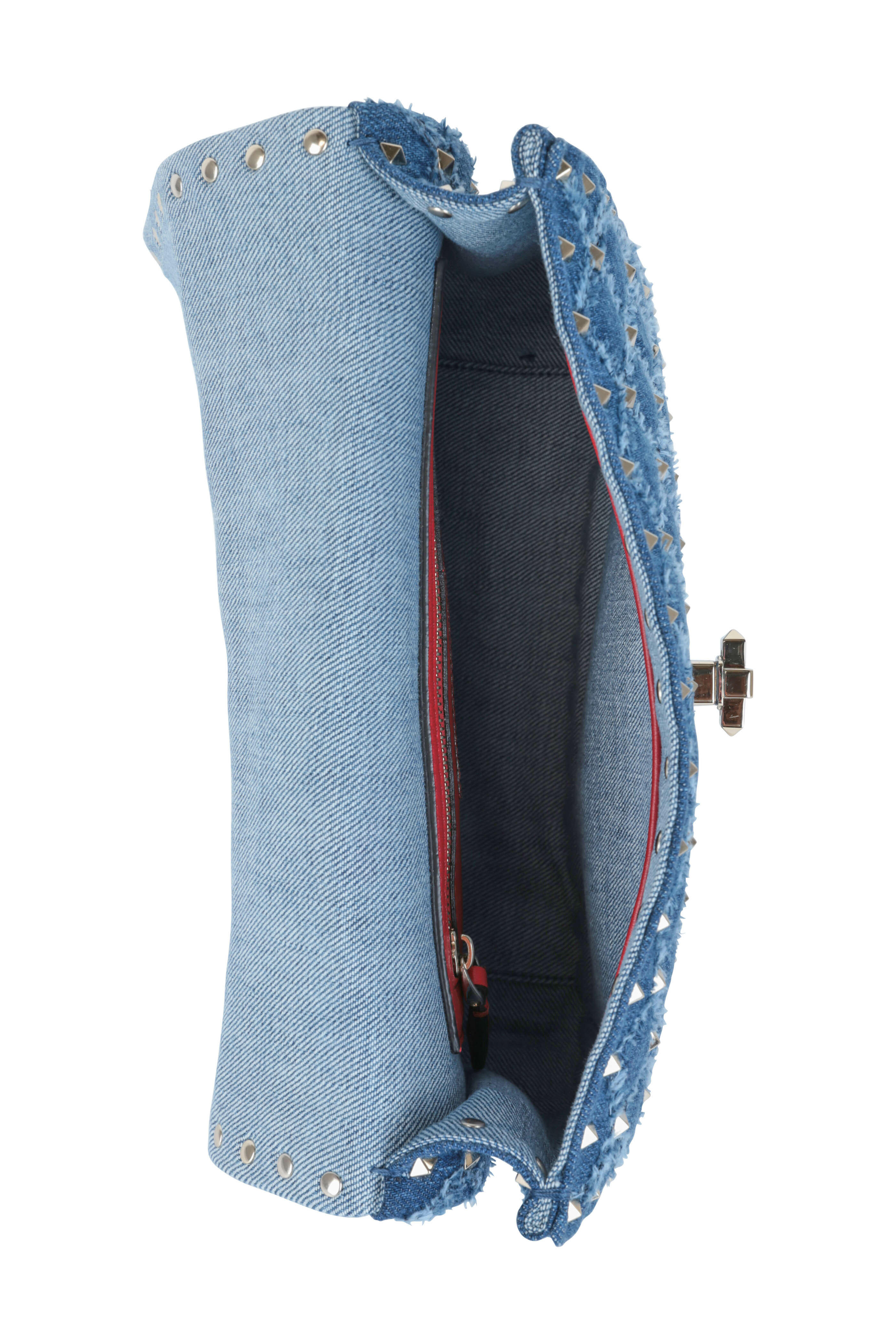 Valentino Garavani - Rockstud Spike Denim Medium Bag
