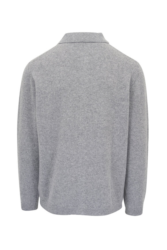 Canali - Light Gray Wool & Cashmere Cardigan  