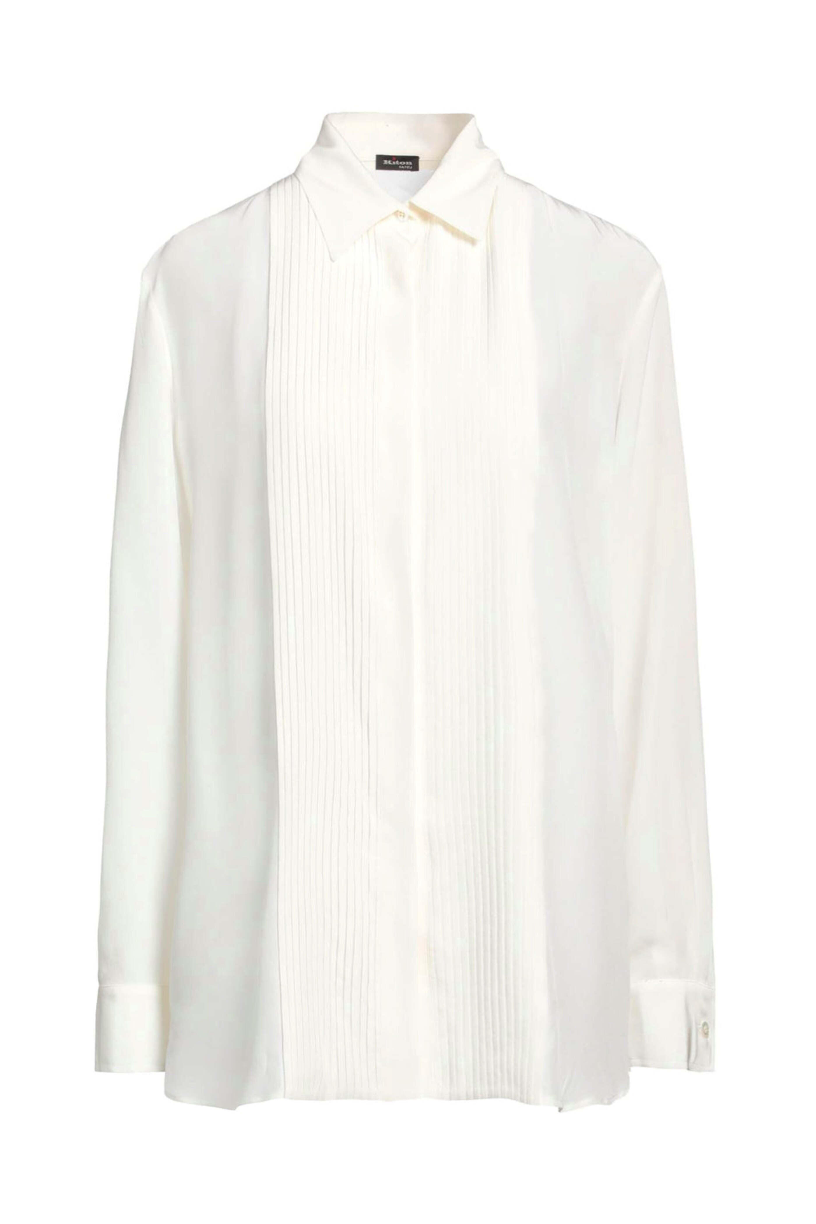 Kiton - White Pintuck Blouse