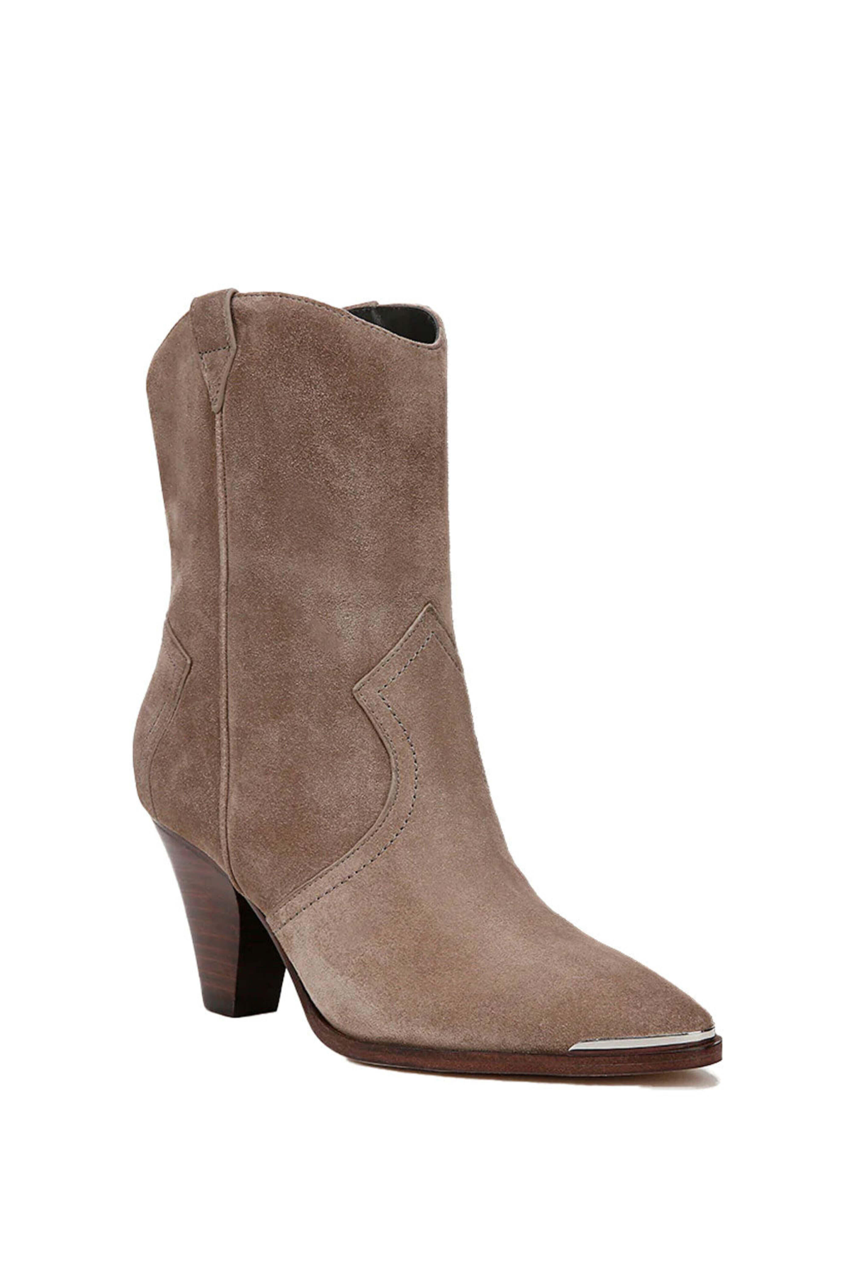 Veronica Beard - Cody Suede Western Bootie in Coco