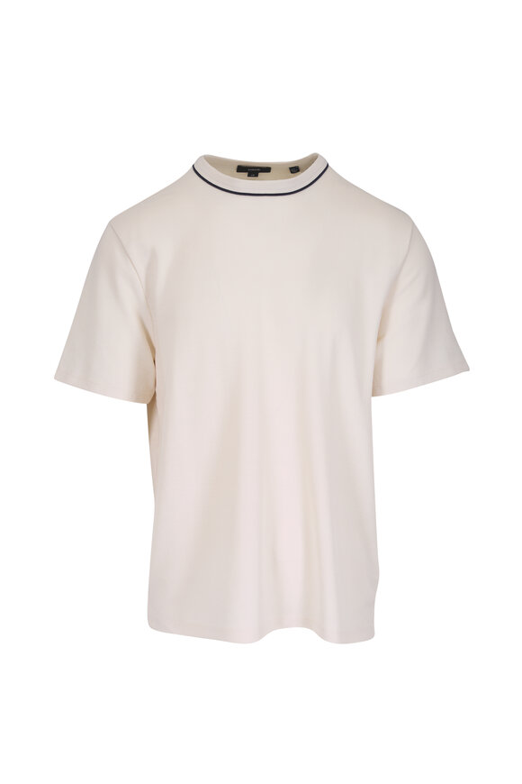 Vince Blanco Tipped Pima Cotton Piqué T-Shirt - view 1