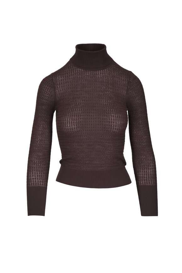 L'Agence Umbra Java Tissue Weight Wool Turtleneck - view 1