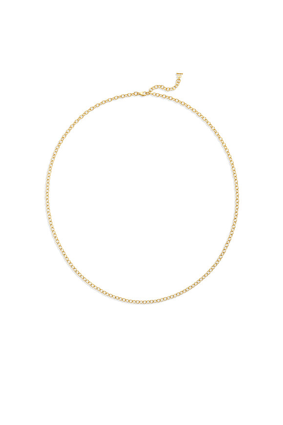 Temple St. Clair 18K Yellow Gold Oval Link Chain - view 2
