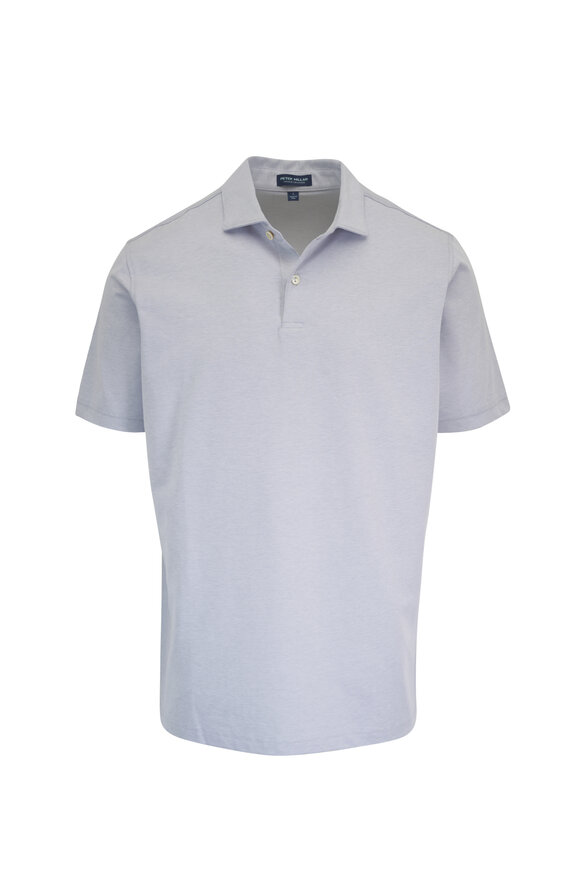 Peter Millar Albatross Gale Gray Piqué Polo - view 1