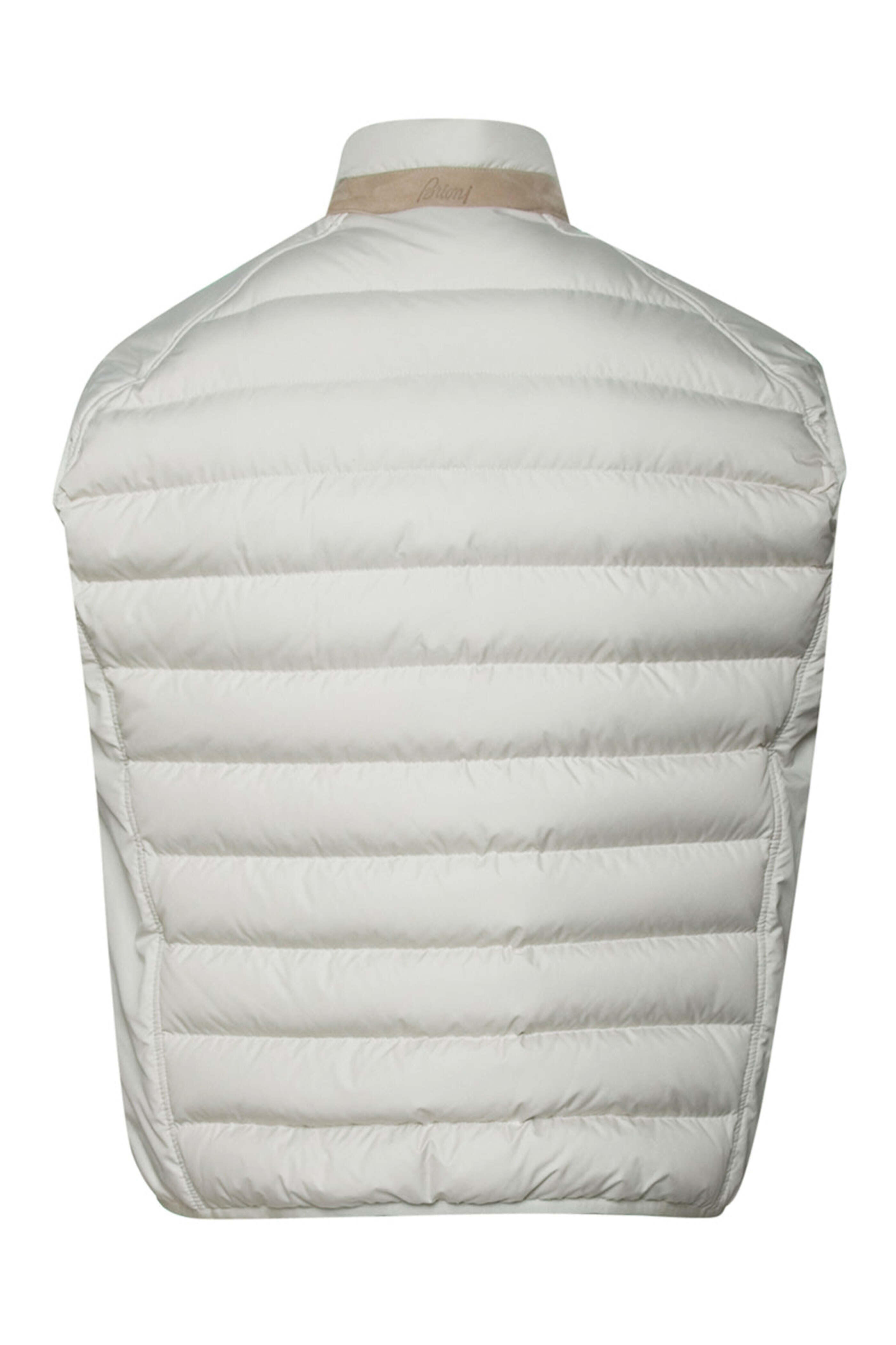 Brioni - Ivory Nylon Puffer Vest