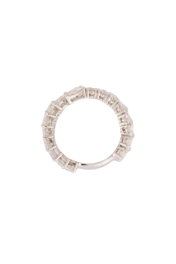 ZYDO 18k White Gold Diamond Open Ended Ring - view 2