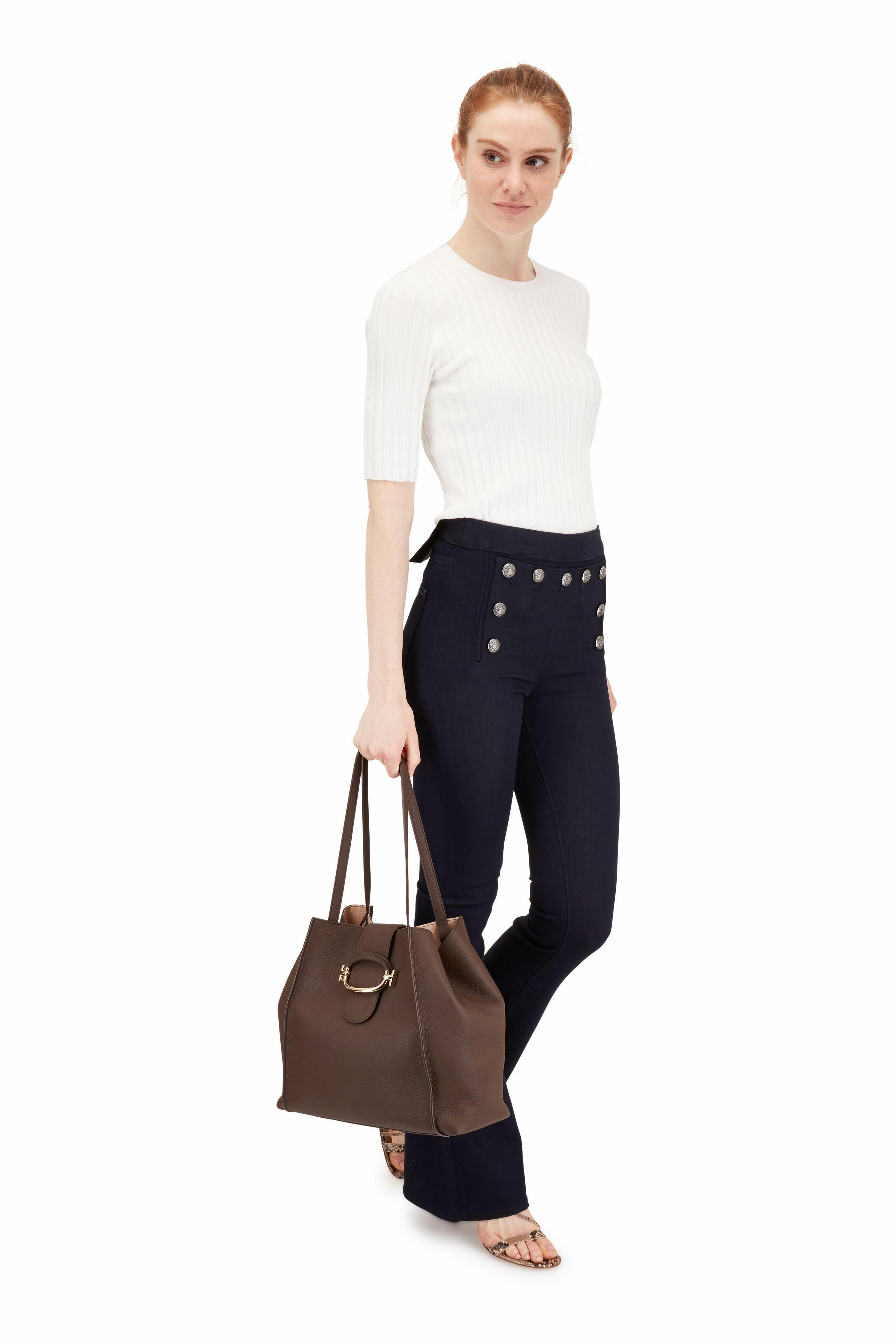 Veronica Beard - Beverly Indigo Sailor Flared Jean