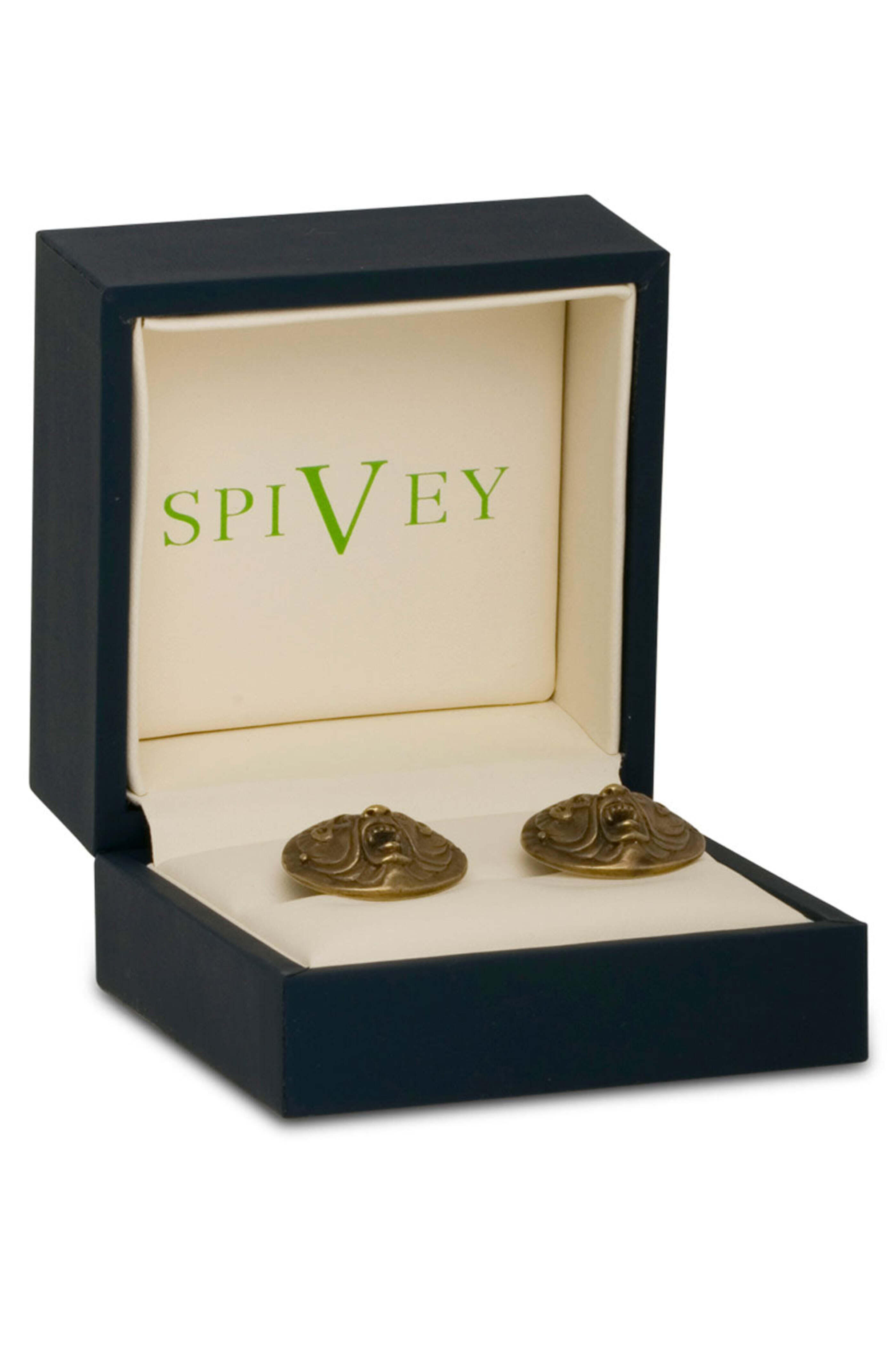 Spivey - Bronze & Sterling Bruxellois Demon Cufflinks