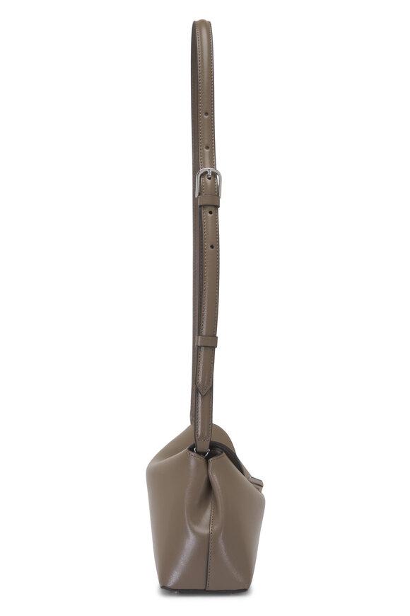 Totême T-Lock Taupe Leather Clutch - view 3