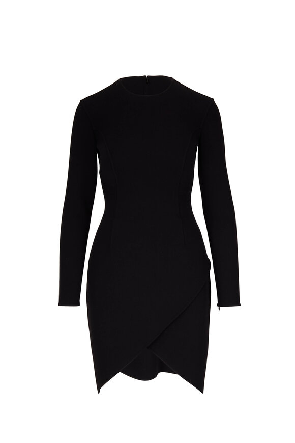 Michael Kors Collection - Black Asymmetric Sheath Dress