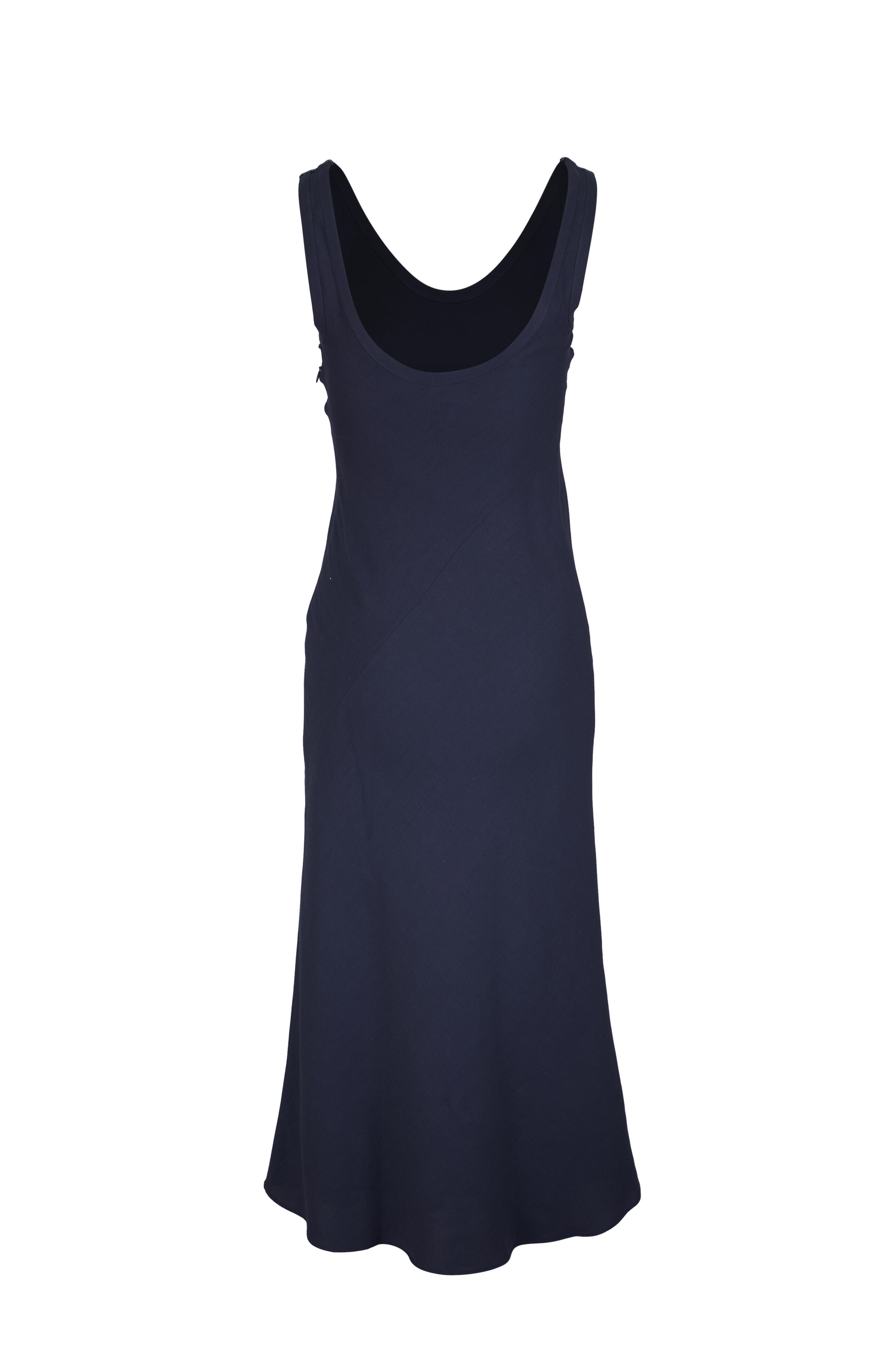 Brunello Cucinelli - Navy Blue Minimal Tank Dress