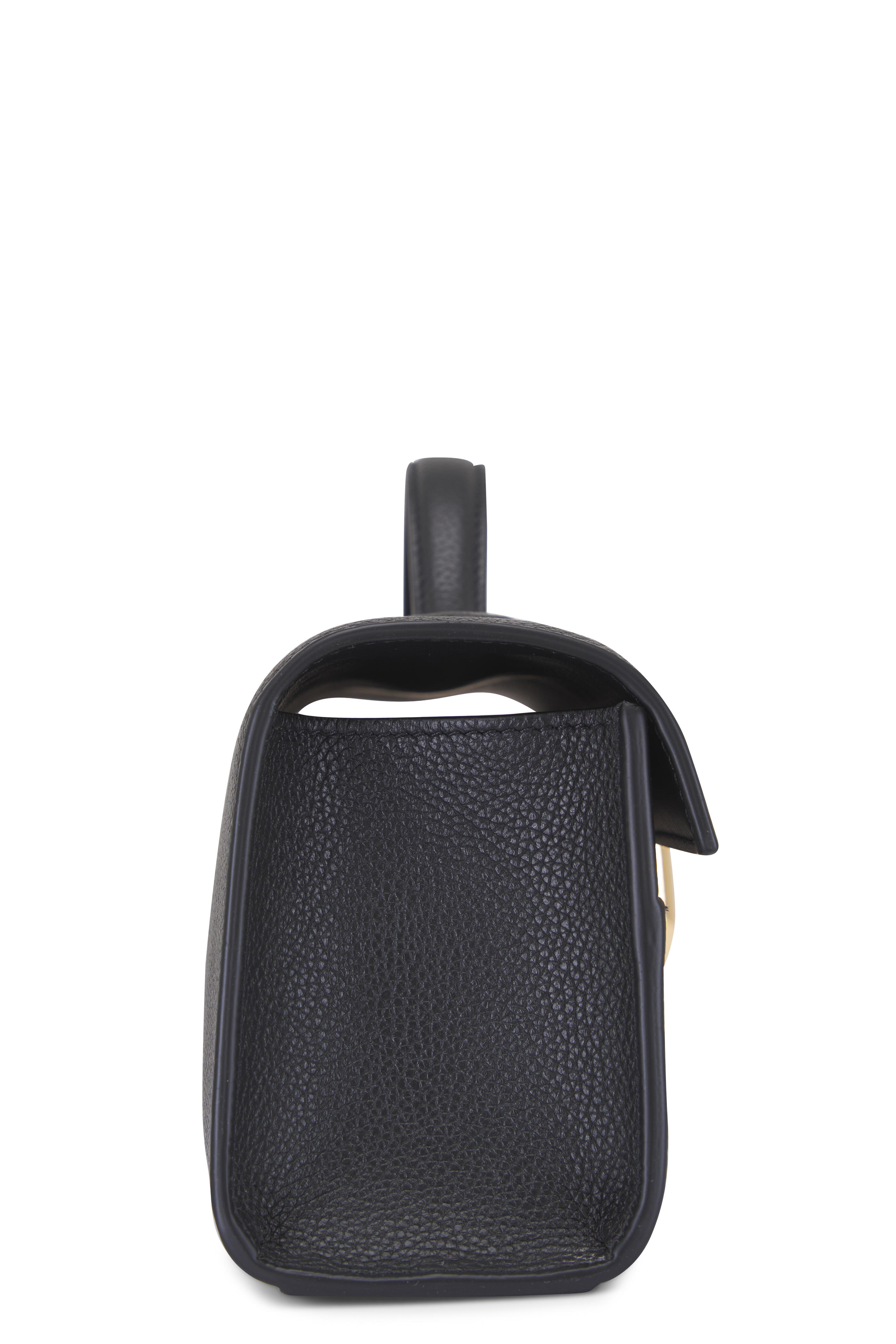 Savette - Slim Symmetry Black Leather Pochette