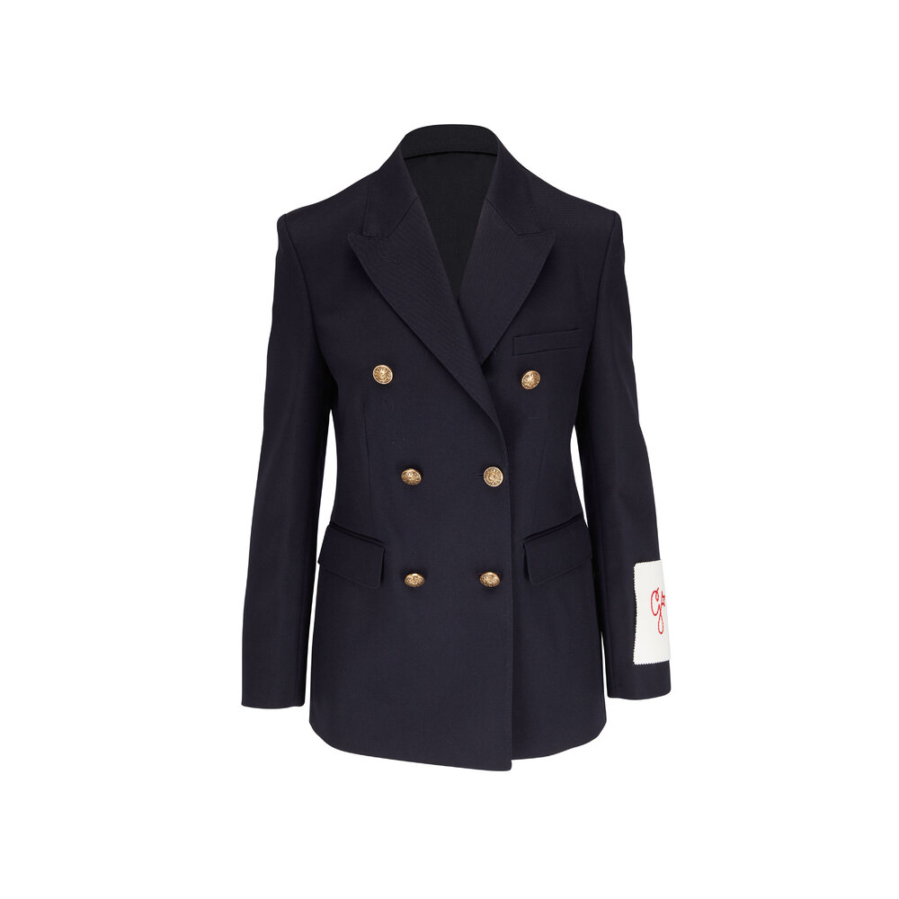 Golden Goose - Blue Double-Breasted Blazer | Mitchell Stores