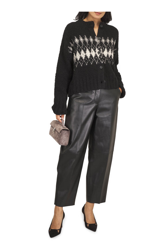 Altuzarra Bix Black Leather Pant - view 2