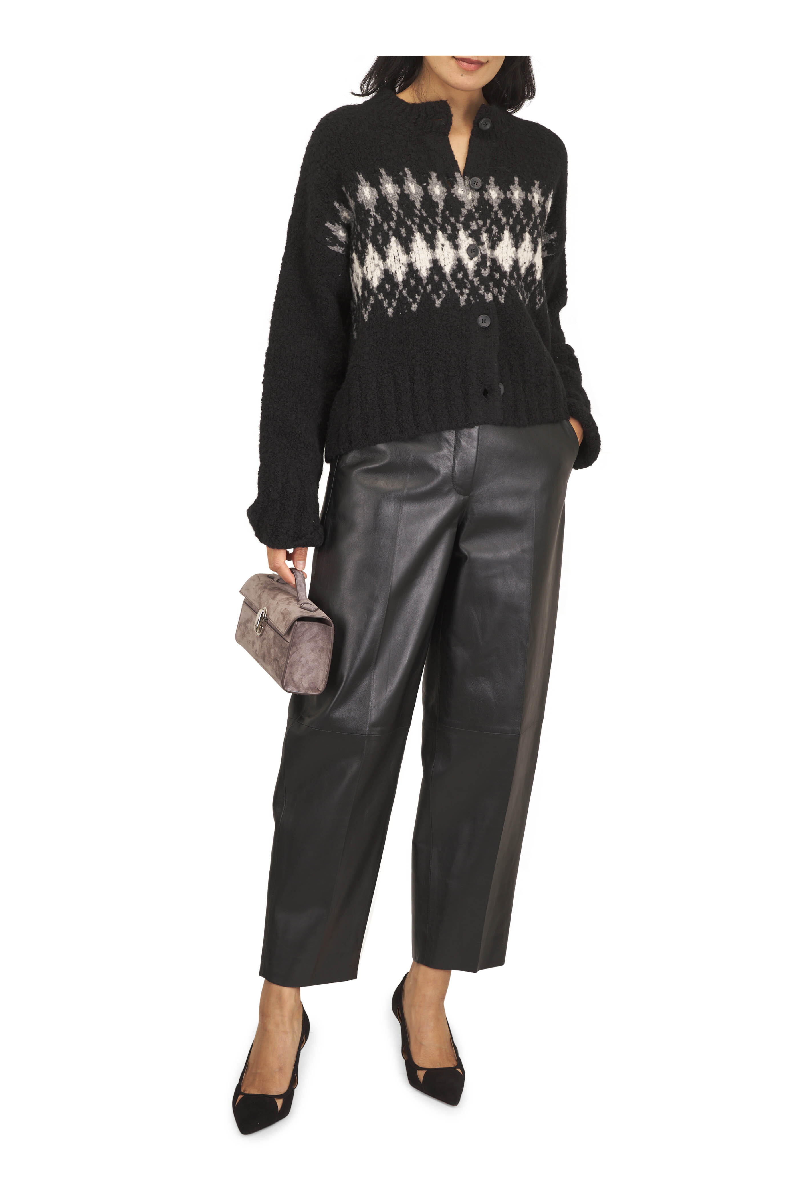 Altuzarra - Bix Black Leather Pant - view 2