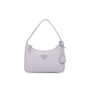 Prada Henkeltasche outlet hellgrau meliert Casual-Look