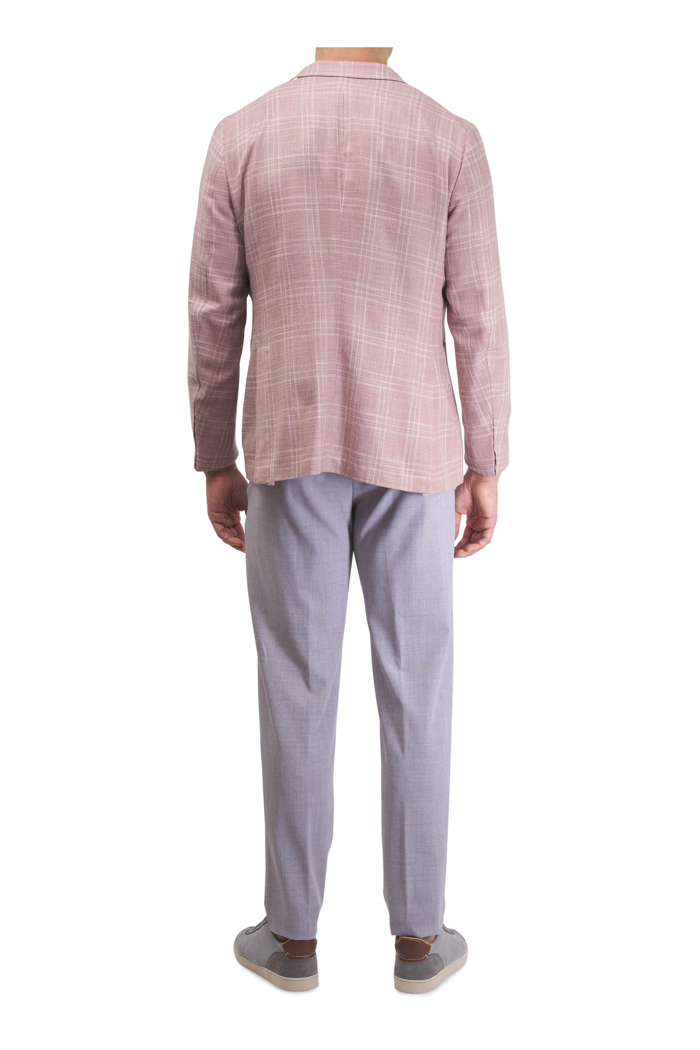 Isaia - Light Pink Check Sportcoat