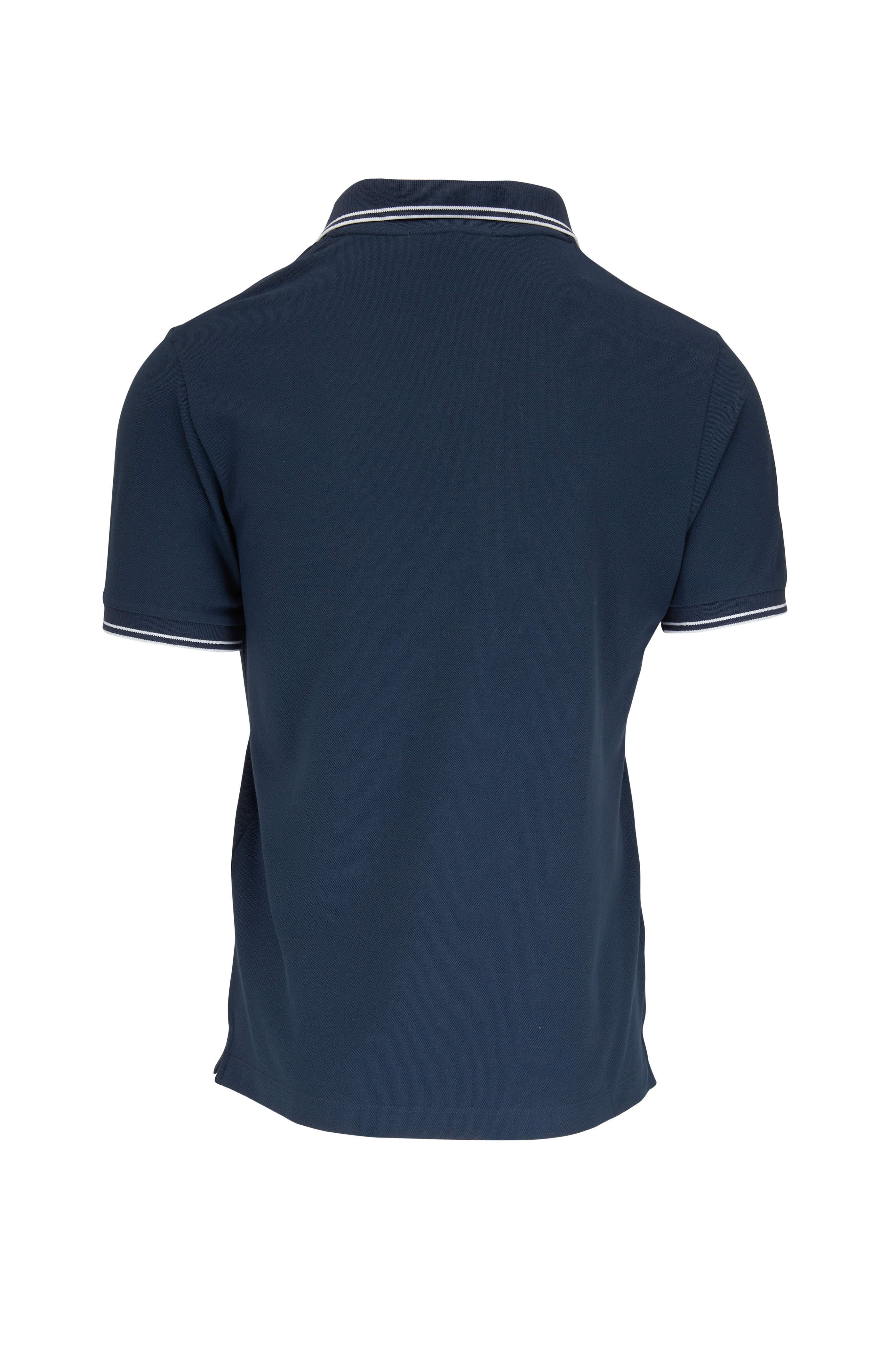 Stone Island - Dark Blue Tipped Short Sleeve Polo Stone Island - Dark Blue Tipped Short Sleeve Polo