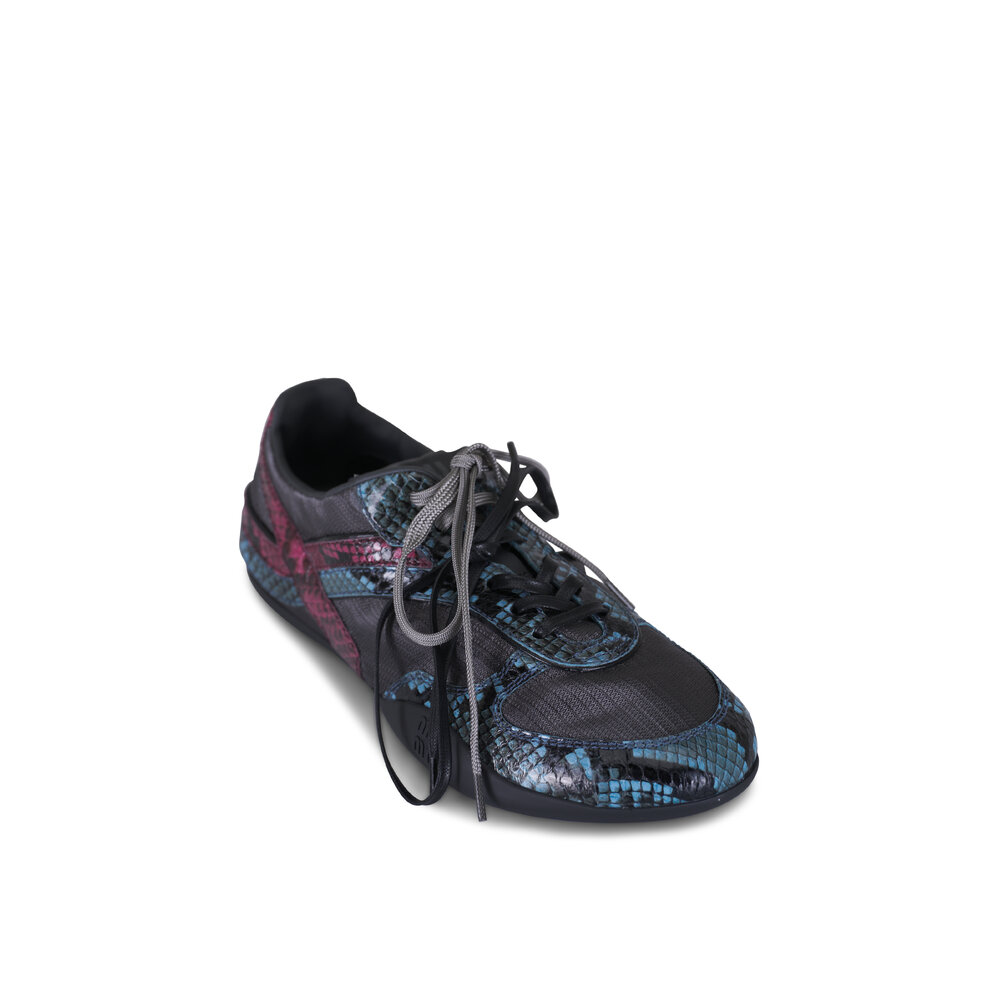 Miu Miu - Gymnasium Blue & Burgundy Sneaker | Mitchell Stores