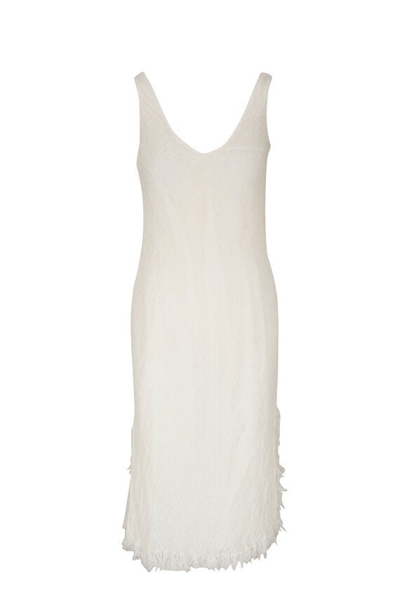 Stella Bianca White Linen Maxi Dress 