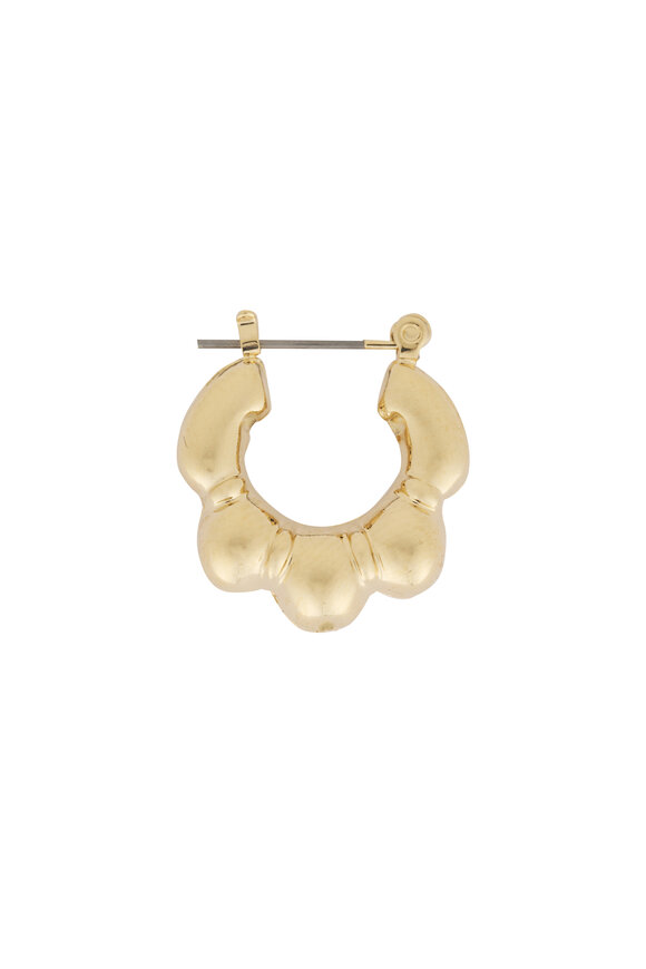 Cristina V. Small Scalloped Hoop Earrings - view 2