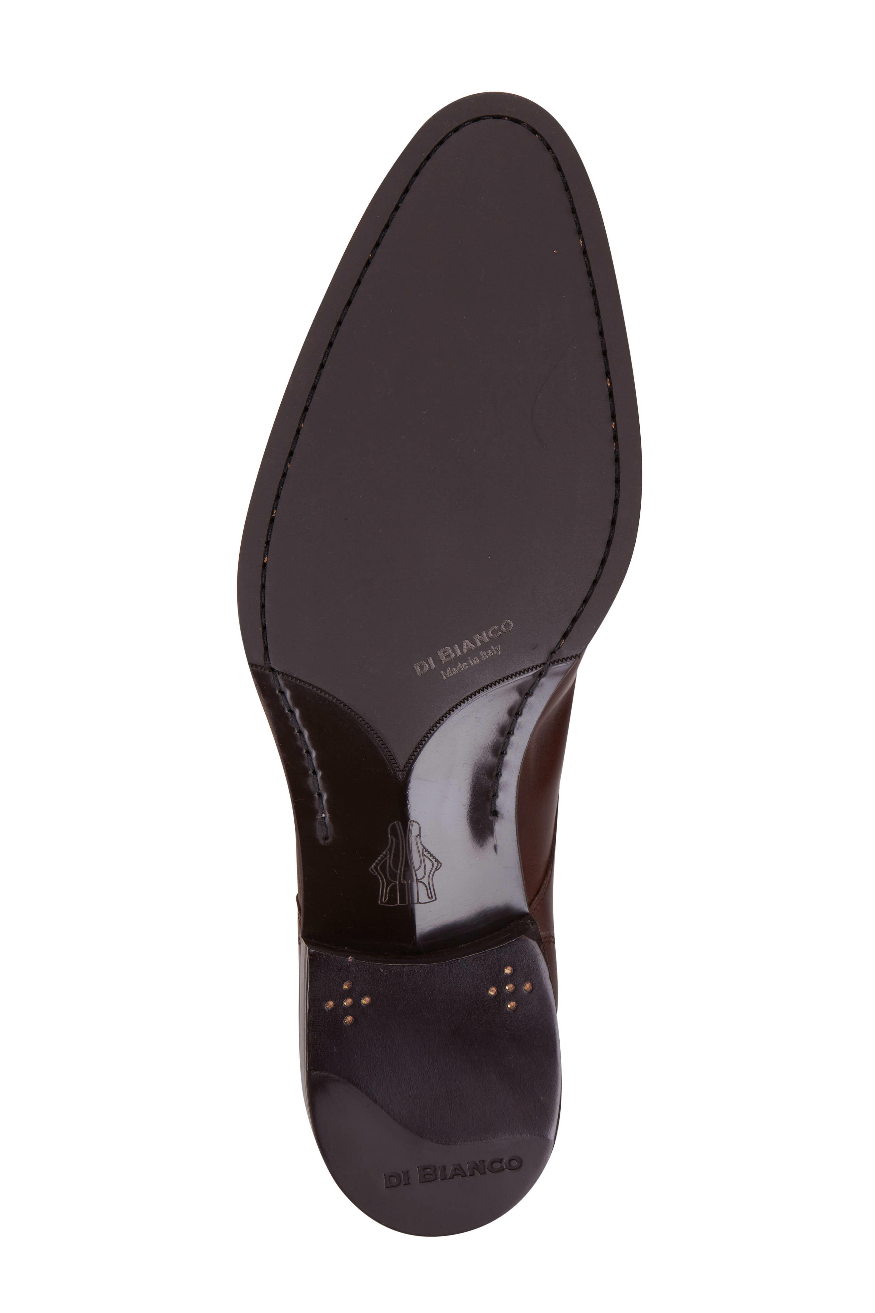 Di Bianco - Parma Brown Leather Monk Strap Shoe | Mitchell Stores