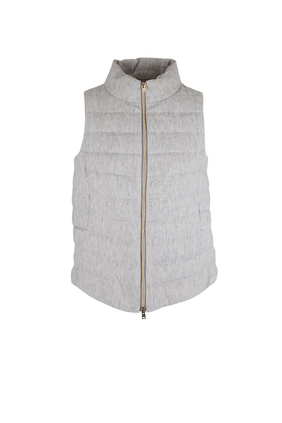 Herno - Pearl Linen Down Vest