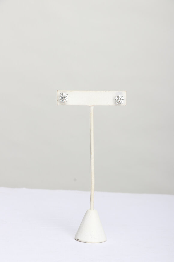 Louis Newman Diamond Stud Earrings