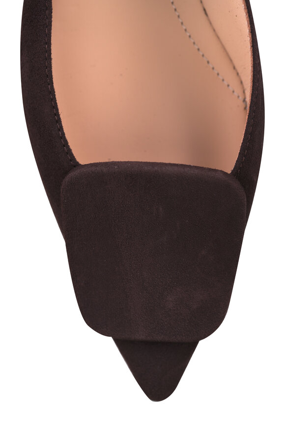 Ron White Yuna Chocolate Suede Pointed Toe Flat - view 4