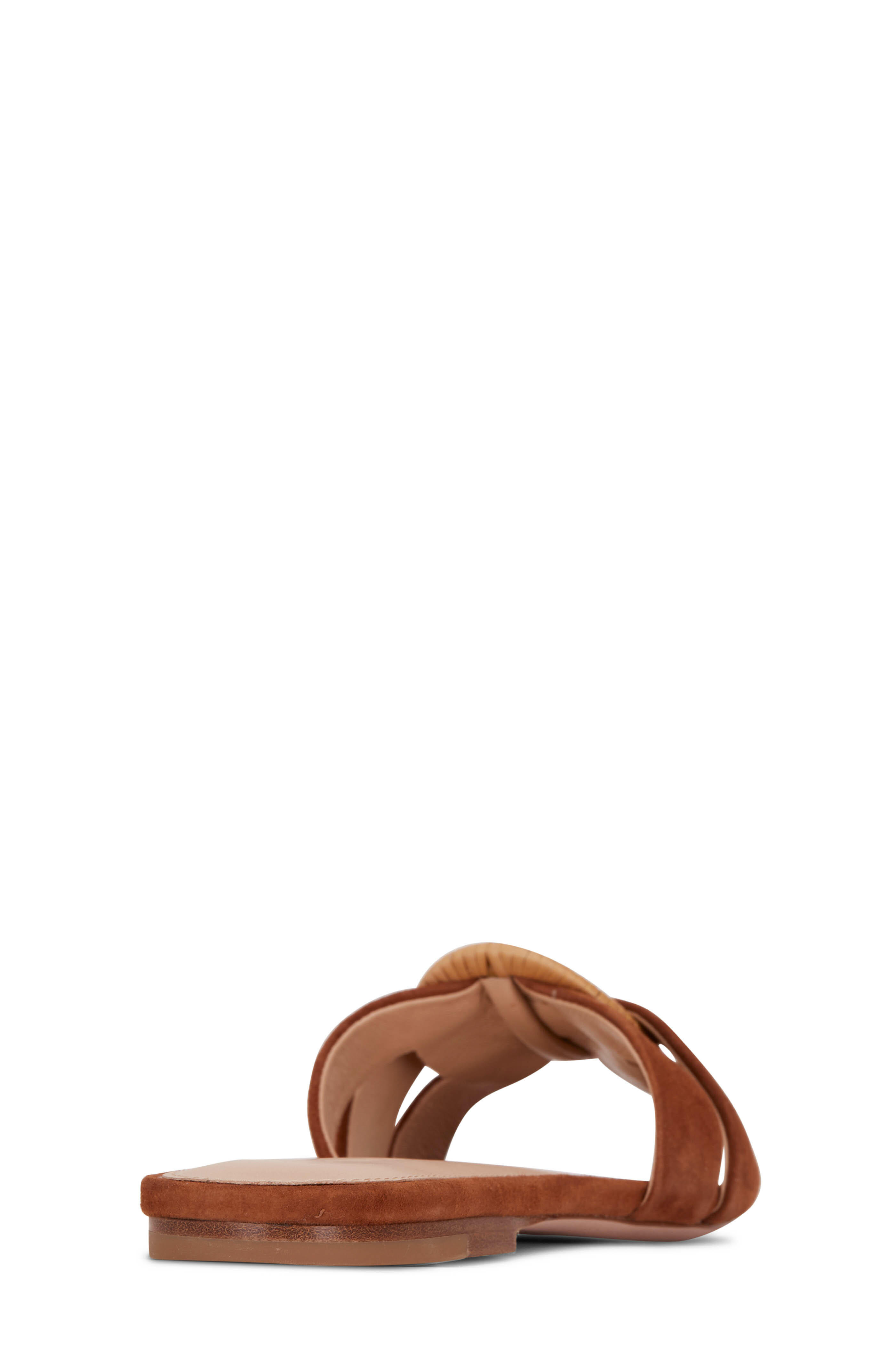 Veronica Beard - Madeira Hazelwood Suede Flat Sandal