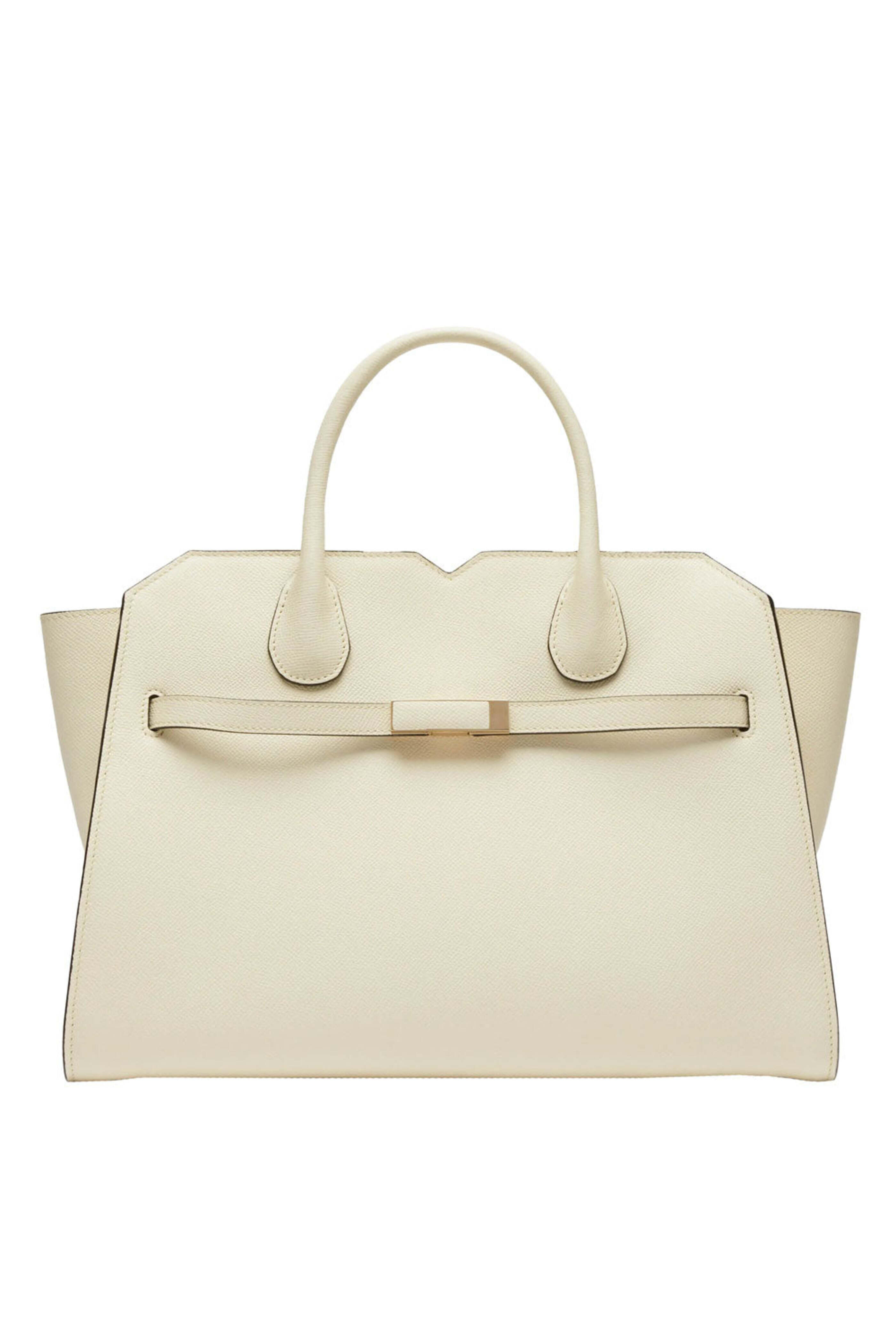 Valextra - Milano Two Handles Medium Bag in Pergamena