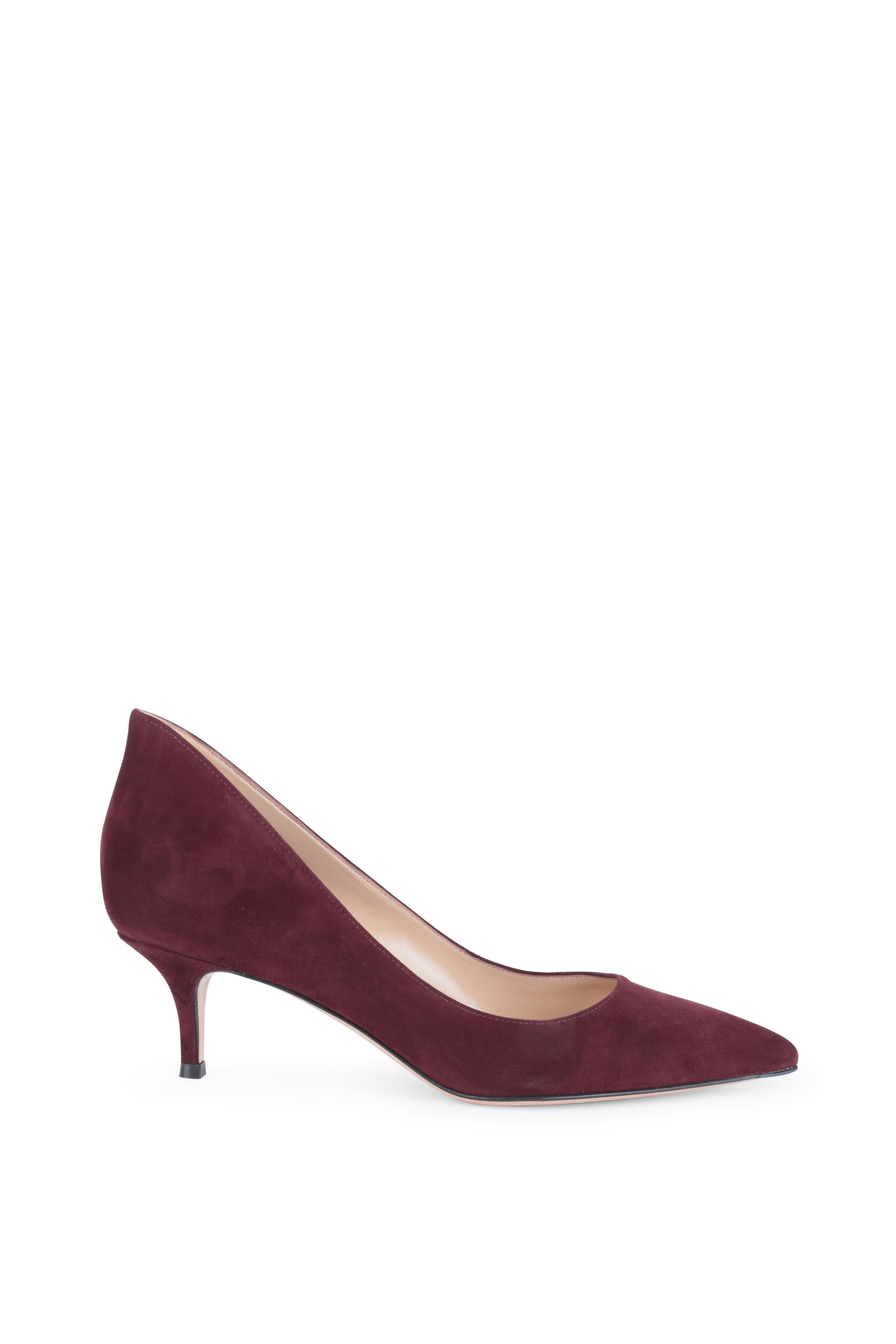 gianvito rossi burgundy pumps