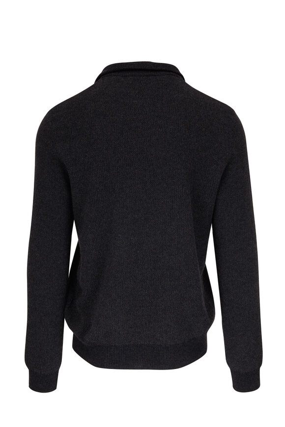 Ralph Lauren Purple Label - Dark Gray Quarter Zip Pullover