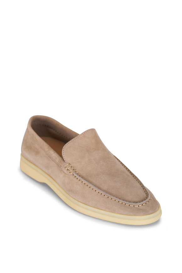 Loro Piana Summer Walk Beige Suede Loafer