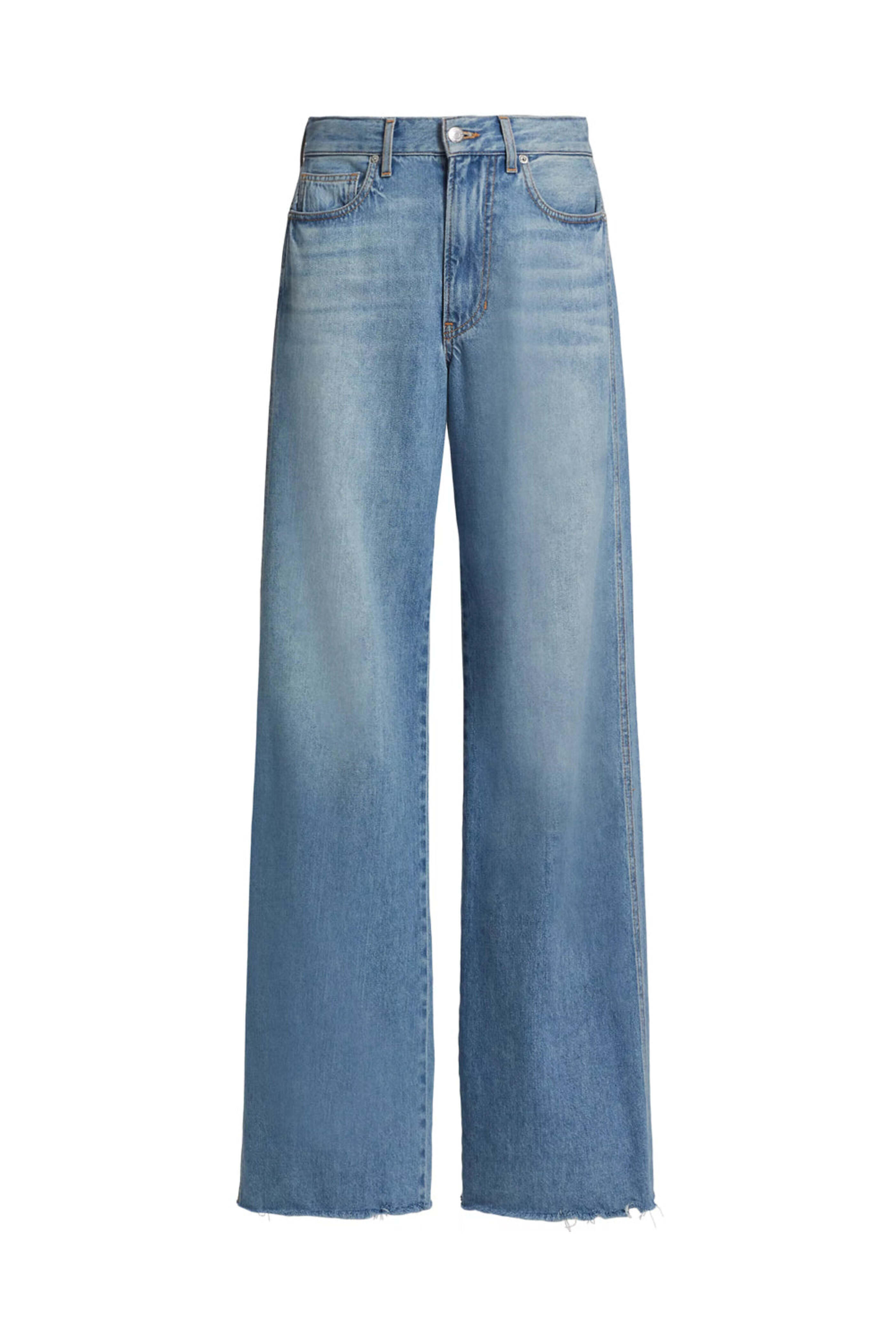 Veronica Beard - Kasey Mid Rise Wide Leg Jean in Dusted Glare