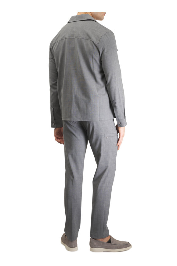 Marco Pescarolo Medium Gray Twill Wool Cargo Pant - view 4