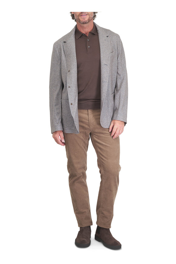 Frame Soft Taupe Modern Straight Corduroy Pant - view 2