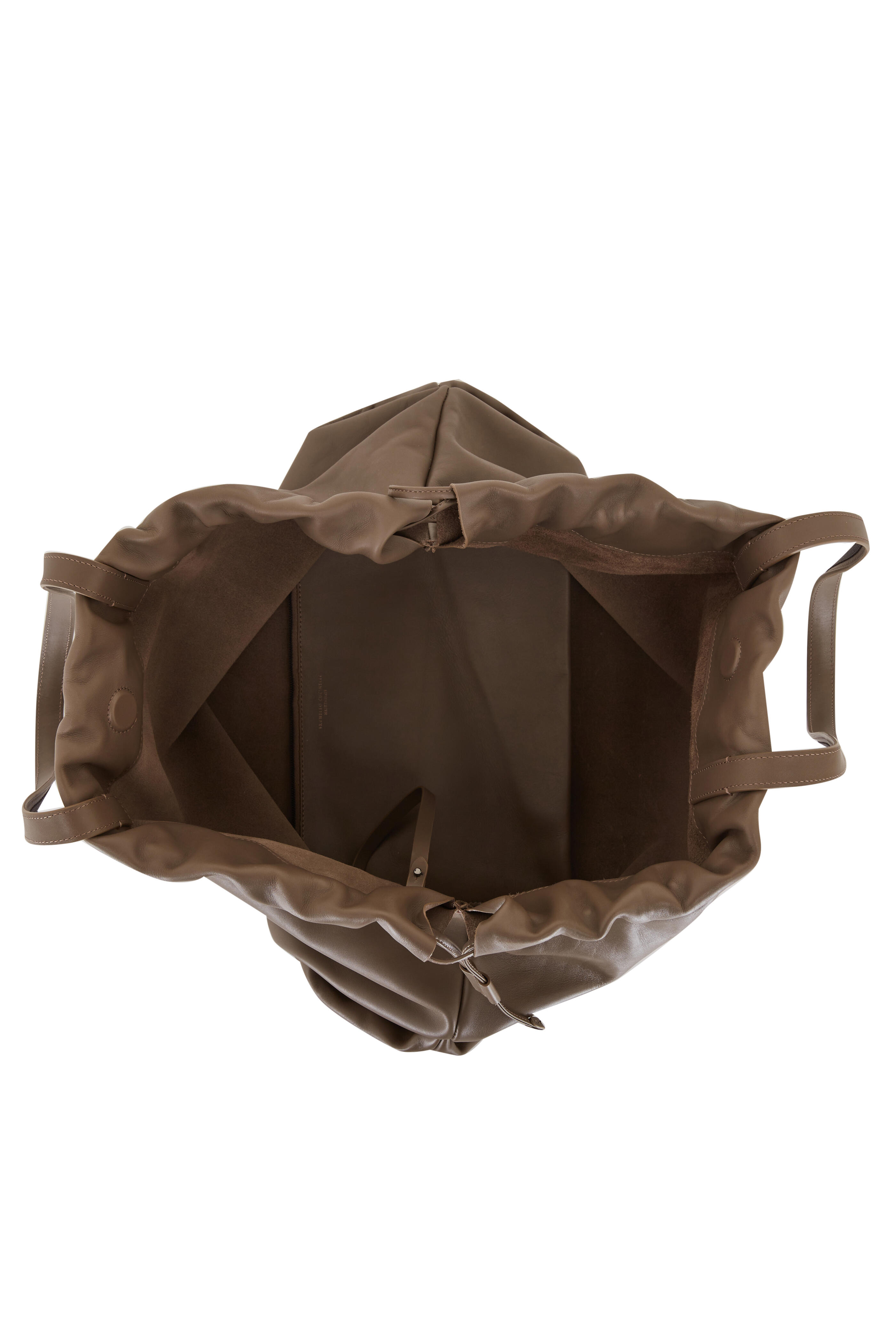 Brunello Cucinelli - Elephante Pillow Cinched Leather Tote