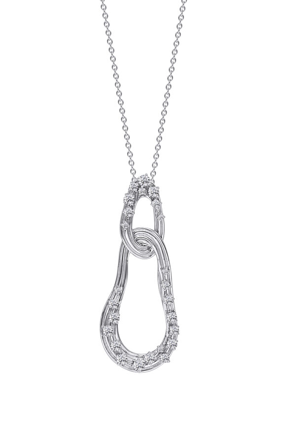 Hueb - Bahia Infinity Knot Diamond Pendant Necklace