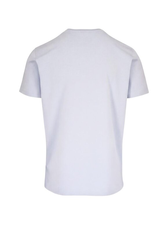 Patrick Assaraf Blue Ice Stretch Cotton T-Shirt - view 3