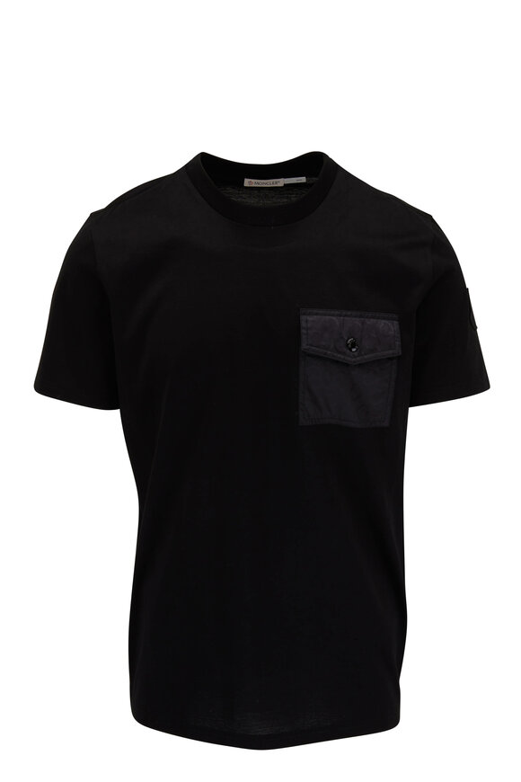 Black Snap Pocket T-Shirt