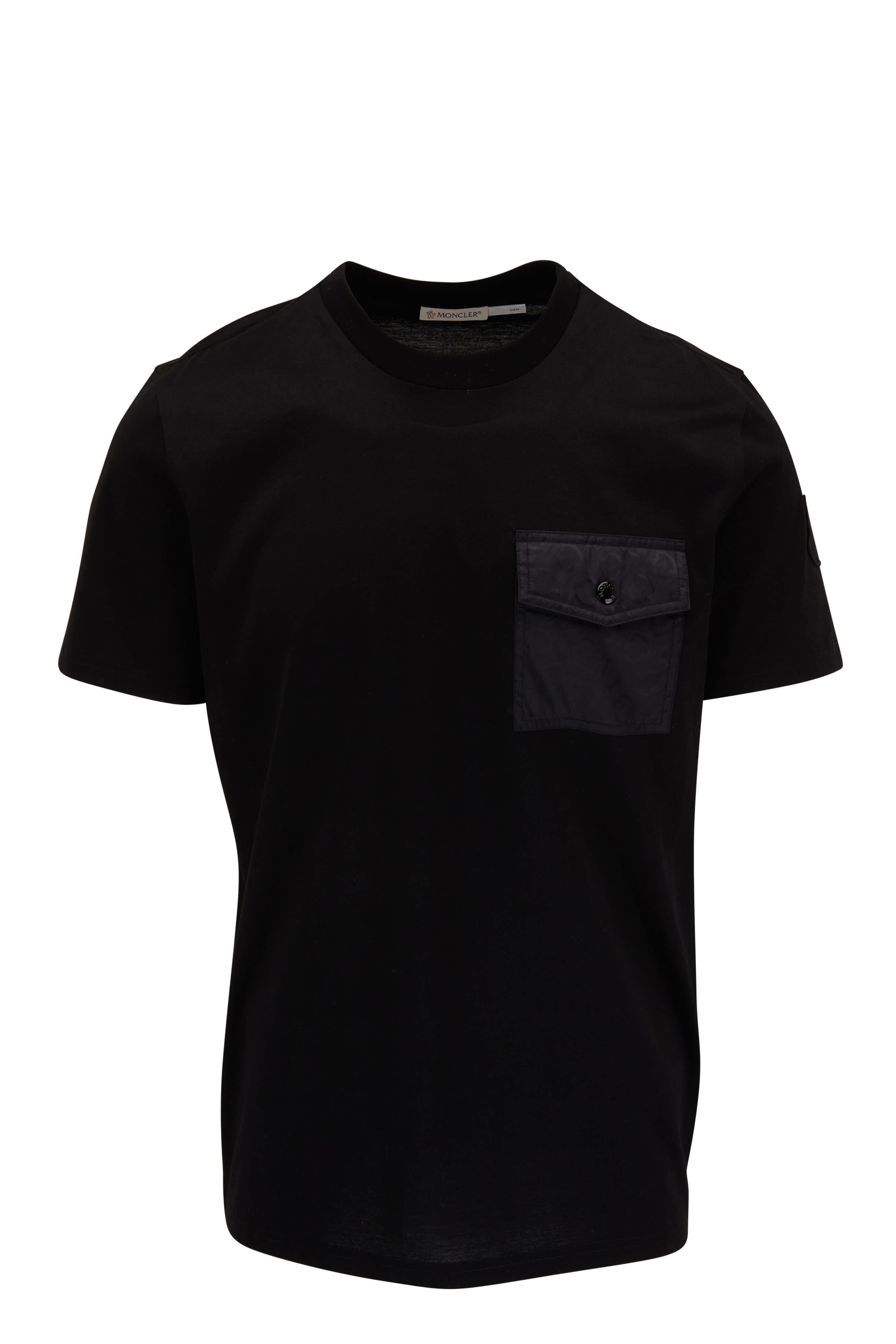 Moncler - Black Snap Pocket T-Shirt | Mitchell Stores