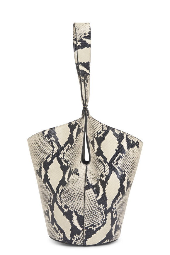Khaite Mini Lotus Natural Embossed Leather Tote - view 4