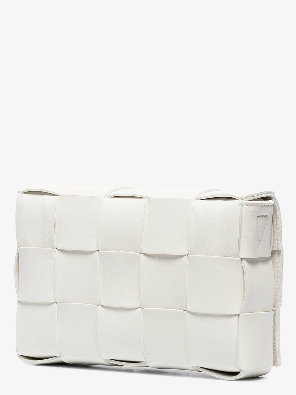 Bottega Veneta - Cassette White Quilted Leather Small Bag